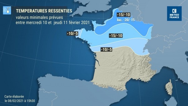 Carte alerte température seine et marne