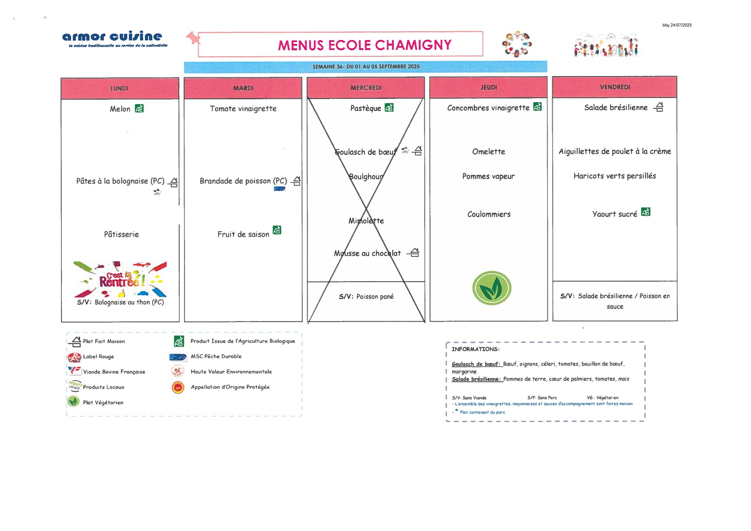menus école chamigny 01-05 septembre 2025